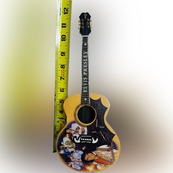 ELVIS PRESLEY ROCK N' ROLL LEGEND GUITAR FIGURE BRADFORD EXCHANGE 2013 W/COA - Picture 7 of 8